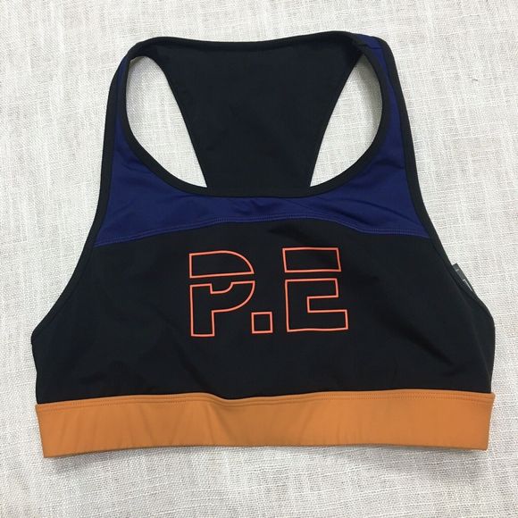 P.E Nation Other - PE Nation Colorblock For The Count Sports Bra Womens L Logo T-Back Yoga Sports